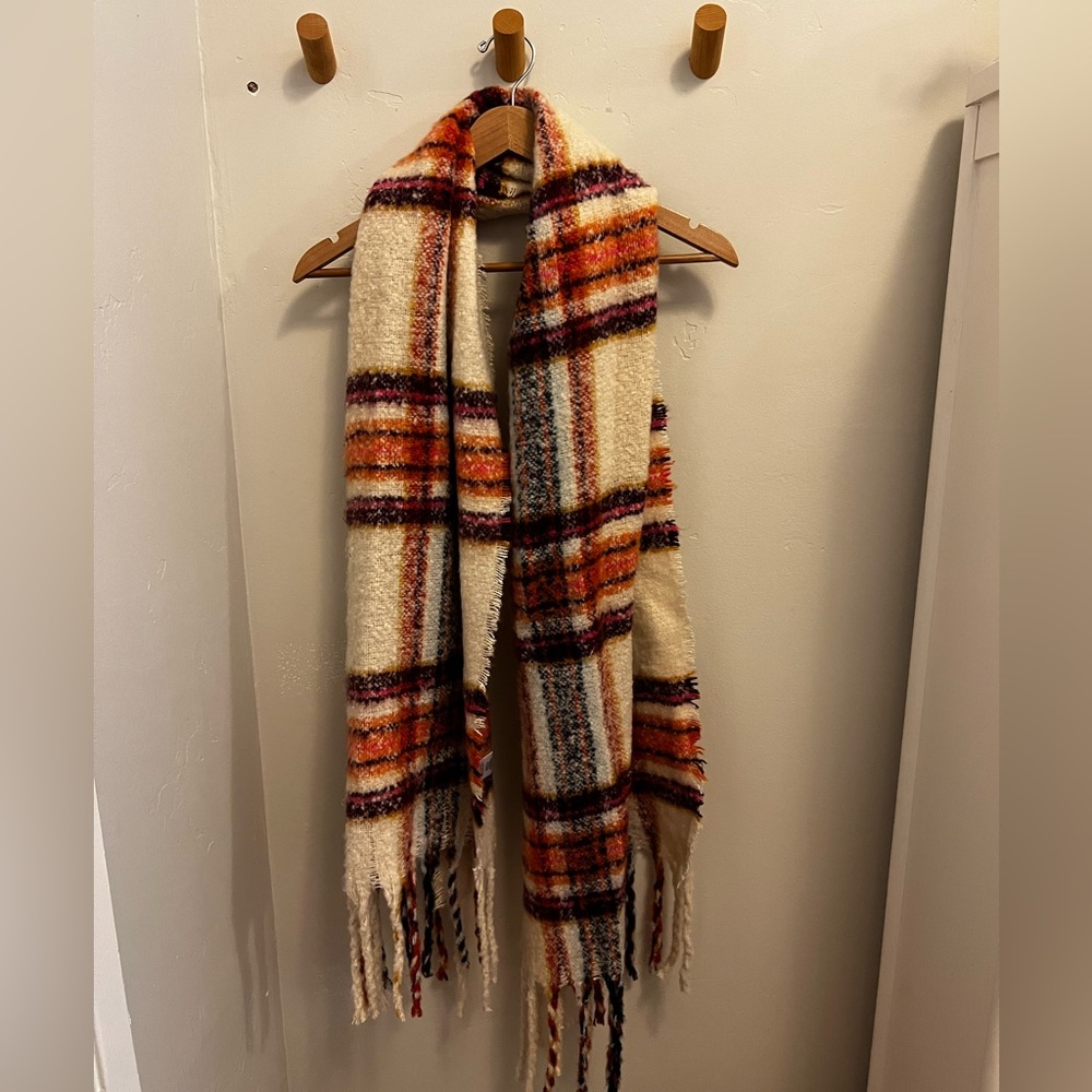Anthropologie Pilcro Oversized Plaid Scarf